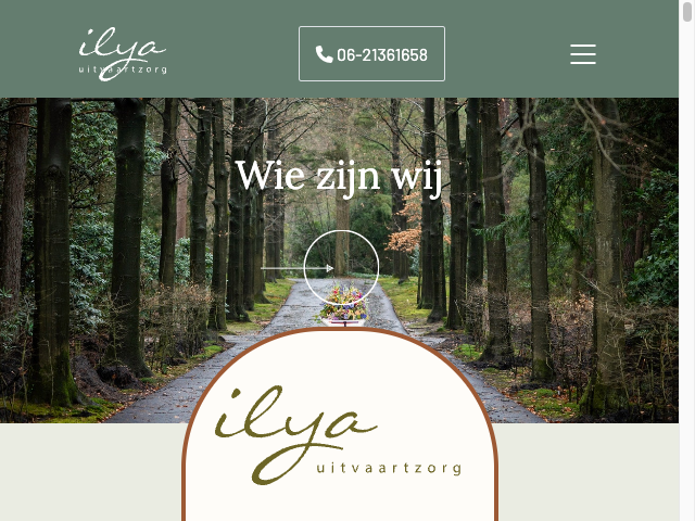 Screenshot Ilja Uitvaartzorg