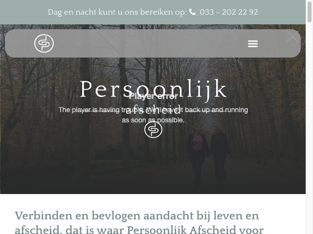 Screenshot Persoonlijk Afscheid