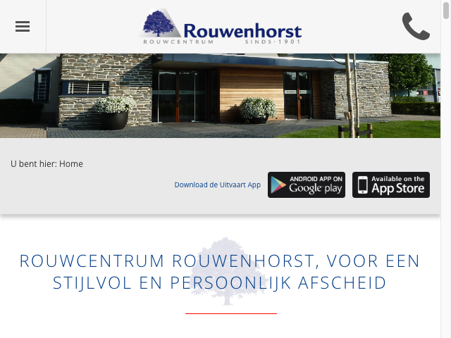 Screenshot Rouwenhorst Uitvaartzorg