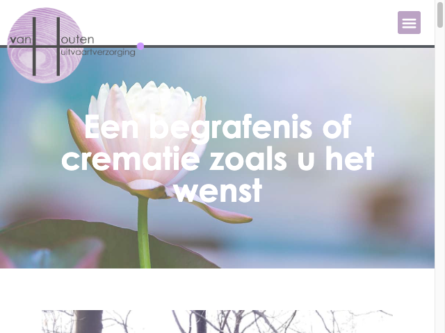 Screenshot Uitvaartverzorging van Houten V.O.F.