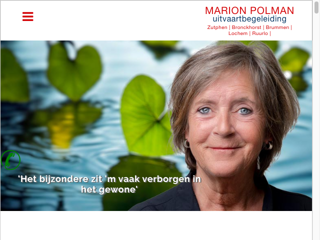 Screenshot Marion Polman Uitvaartbegeleiding