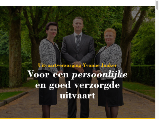 Screenshot Uitvaartverzorging Yvonne Jonker