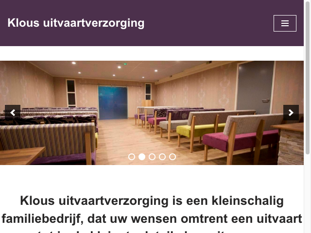 Screenshot Klous Uitvaartverzorging