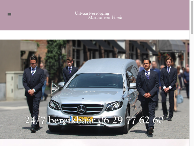 Screenshot Marian van Honk Uitvaartverzorging
