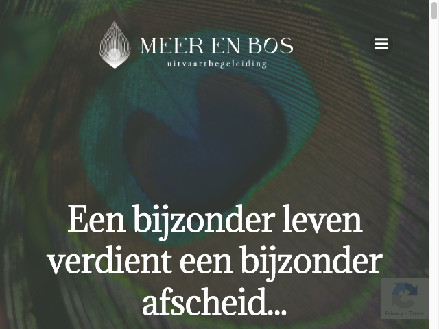 Screenshot Meer en Bos Uitvaartbegeleiding