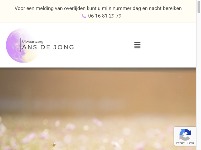 Screenshot Uitvaartzorg Ans de Jong