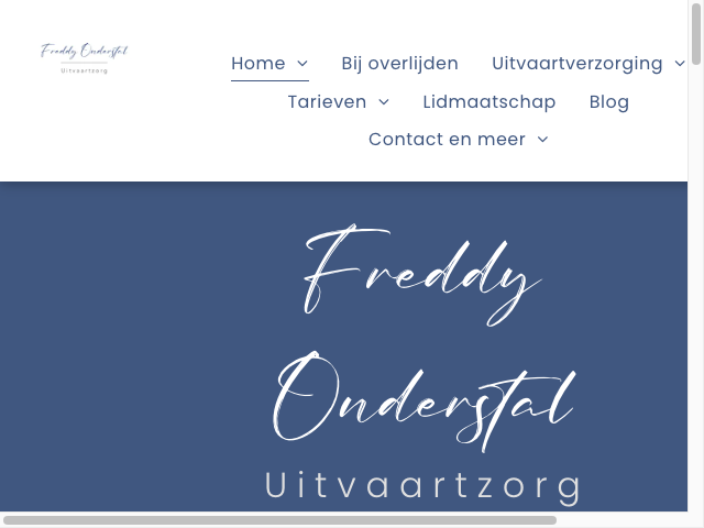 Screenshot Onderstal Uitvaartzorg