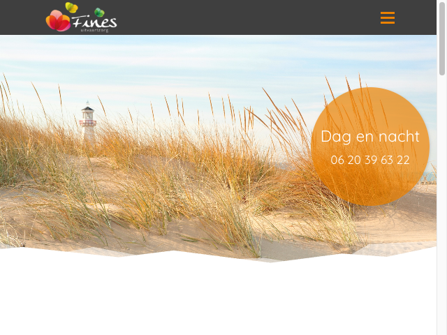 Screenshot Fines Uitvaartzorg
