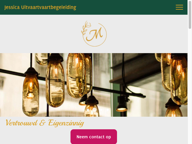 Screenshot Jessica Monsma Uitvaartbegeleiding