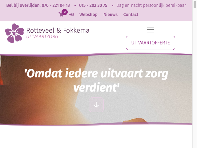 Screenshot Rotteveel & Fokkema