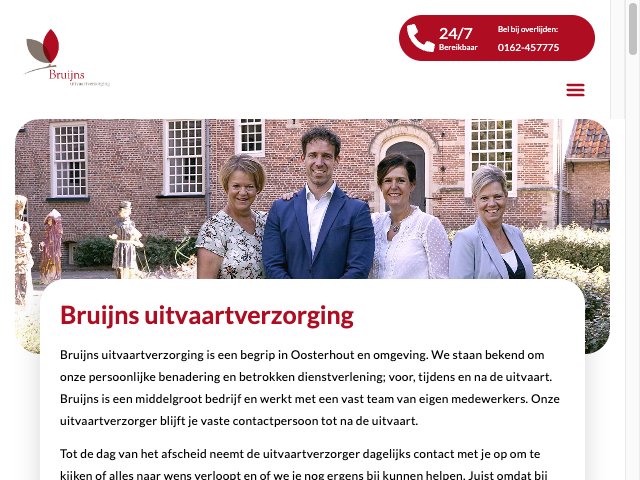 Screenshot Bruijns Uitvaartverzorging