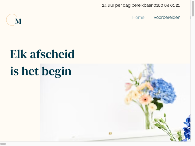 Screenshot Marian van der Giessen Uitvaart