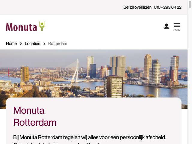 Screenshot Monuta Rotterdam
