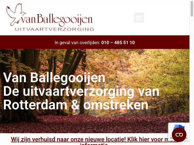 Screenshot Van Ballengooijer Uitvaartverzorging