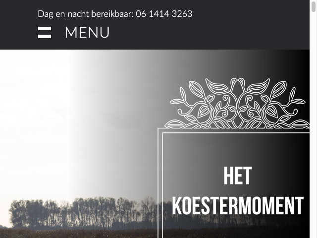 Screenshot Het Koestermoment Uitvaart