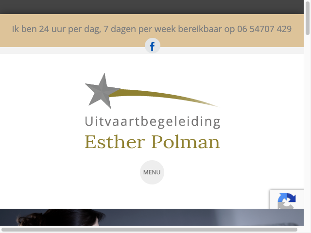 Screenshot Uitvaartbegeleiding Esther Polman