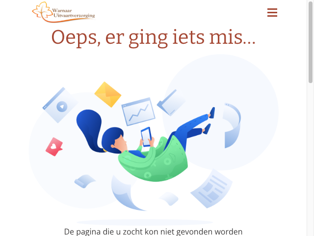 Screenshot Warnaar Uitvaartverzorging