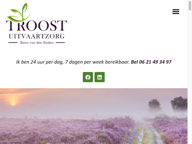 Screenshot Troost Uitvaartzorg