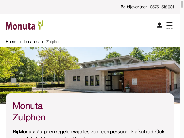 Screenshot Monuta Zutphen